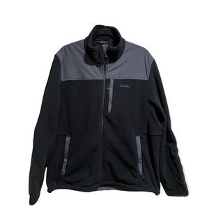 LL Bean Black Polartex Wind Pro Winter Coat